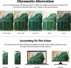 NEWCOSPLAY Super Soft Queen Blanket Dark Green Premium Silky Flannel Fleece 3D Checkered Lightweight Bed Blanket All Season Use (Dark Green Checkered, Queen(90"x90"))