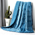 Topblan Sherpa Fleece Weighted Blanket for Adult, 15 lbs Dual Sided Cozy Fluffy Heavy Blanket, Ultra Fuzzy Throw Blanket with Soft Plush Flannel Top, 60 x 80 inches