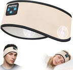 Sleep Headphones Bluetooth 5.4 Headband, Sleep Headphones for Side Sleepers with Ultra-Thin HD Stereo Speakers, Over Ear Headphones Sports Headband Eye Mask for Sleeping Travel, Idea for Men Women