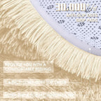 OLANLY 2x8 Machine Washable Runner Rugs for Hallway, Soft Fluffy Shaggy Bedside Rugs for Bedroom, Living Room, Indoor Floor Carpet for Kids Girls and Boys, Nursery Rooms, Home Decor Aesthetic, Cream