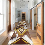 Western Rugs for Living Room,2x7ft,Moroccan Geometric Runner Rug,Cow Print Decor Faux Cowhide Rug,Machine Washable Western Decor Hallway Runner Rugs,Floor Mat for Kitchen, Bedroom Entrance,