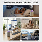 Waterless Essential Oil Diffuser, Scent Air Machine for Car/Home, Up to 500 sq.ft, Waterless Portable Aromatherapy Diffuser with 15mL Capacity, Car & Home Dual Mode