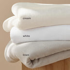 Bedsure GentleSoft Fleece Bed Blankets Full Size White - Soft Lightweight Plush Fuzzy Cozy Luxury Blanket Microfiber, 84x90 inches
