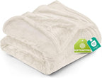 Utopia Bedding Fleece Blanket Queen Size Linen (90x90 Inches) Ultra Soft Warm Lightweight Microfiber Breathable Anti-Static Cozy Winter Bed Blanket, All-Season Home Decor Gift for Men & Women