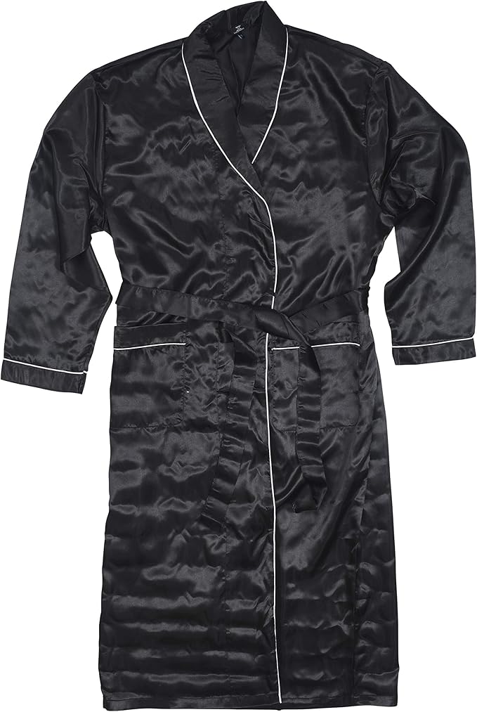 Mens Silky Satin Robe