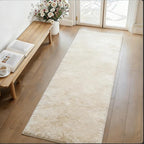 2x4 Indoor Plush Shaggy Runner Rug, Soft Fluffy Fuzzy Area Rug for Hallway Living Room Bedroom Kitchen Entryway, Non-Slip Modern Floor Carpet