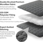 Southshore Fine Living, Inc. Oversized Quilt Bedding Set Queen Size, Soft Coverlet Full Size, Lightweight Bedspread 3-Piece with Two Matching Quilted Pillow Shams, All Season Full/Queen Quilts, Slate