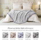 Amélie Home Knit Throw Blanket, Soft Chenille Cozy Breathable Pineapple Chunky Decorative Blanket for Couch, Bed & Sofa, French-Inspired Lightweight Warm Gift for Women, Gray, 50"x60"
