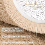OLANLY 5x10 Machine Washable Large Area Rugs for Living Room, Bedroom, Soft Fluffy Shaggy Bedside Rug, Indoor Floor Carpet for Kids Girls and Boys, Dorms, Nursery, Home Decor Aesthetic, Beige