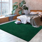 Softlife 5x7 Green Living Room Rug, Washable Area Rugs for Bedroom, Soft Fluffy Fuzzy Carpet Bedside Rug Indoor Non-Slip Rugs for Kids Home Decor Aesthetic Dorm Nursery