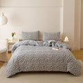 Luxlovery Leopard Comforter Set King Women Men Cheetah Printed Comforter Black White Bedding Set Fluffy Soft Blanket Quilts with 2 Pillowcases for Women Men King Bed