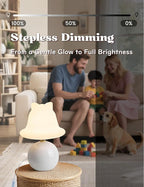 Joyzy Mushroom Table Lamp for Bedroom, Desk Bedside Small Lamp for Living Room Night Stands, Mushroom Lighting Decor Cute Modern Light, Unique Aesthetic Home Decor