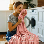 Satin Sheets Twin [3-Piece, Blush Pink] Hotel Luxury Silky Bed Sheets - Extra Soft 1800 Microfiber Sheet Set, Wrinkle, Fade, Stain Resistant - Deep Pocket Fitted Sheet, Flat Sheet, Pillow Cases