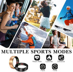 Smart Health Ring 2.0 for Women Men, Slim Scratch & Fingerprint Resistant Design,Efficient Chip Fitness Tracker, Monitors Heart, Blood Oxygen & Pressure, Sleep, Steps, Waterproof, Black 10
