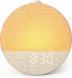 Dreamegg Sunrise 1 Pro - Sunrise Alarm Clock, Sound Machine for Sleep, Favorites Mode, Sleep Routines, Dimmable Night Light, 29 Soothing Sounds, White Noise Machine, Wake Up Light for Bedrooms (Cream)
