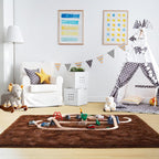 Noahas Large Fluffy Brown 8x10 Area Rugs for Living Room Bedroom,Thick Shag Throw Rug,Big Soft Shaggy Bedside Non-Slip Plush Dorm Nursery Kids Carpet