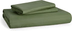 Bedsure Duvet Cover Oversized Queen Size - Soft Double Brushed Bedding Set for Kids & Adults, Zipper Closure, 3 Pieces, Includes 1 Duvet Cover (98"x98") & 2 Pillow Shams, NO Comforter, Olive Green