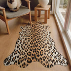 HOMORE Leopard Rug, 2.3x3.6 Feet Animal Skin Print Rug,Small Cheetah Rugs for Wall Art Decor,Western Floor Carpet for Bedroom Bedside Living Room Desk