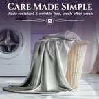 SLEEP SANCTUARY Satin Sheets Twin Size – 3 Piece Luxury Silky Bed Set, Softer Than Silk, 15" Deep Pocket, Cooling & Wrinkle-Free, Moisture-Wicking & Breathable for Hair & Skin (Grey)