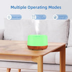 SPLITSKY 300ML Essential Oil Diffuser,Small Room Aromatherapy Diffuser, Quiet 8H Operation, 7-Color LED Light, 4 Timer, Remote Control, Auto-Off, for Bedroom, Living Room, Kitchen, Yoga, Gifts