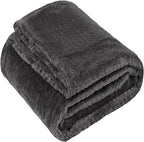 Waffle Knit Textured Throw Blanket Soft for Couch, Sofa, Twin Bed, Kids, Adults, 50” x 60” Chenille Knit Blanket, Boho Throw Blanket for Home Decor 250 GSM (Slate Grey)