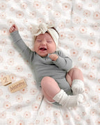 meowcards Muslin Swaddle Blankets for Baby, Unisex Baby Boys Girls Essentials, Large 47 x 47 inches, Boho Receiving Blankets Newborn Registry Must Haves (Dusty Rose-Flower-A, Printed)
