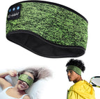 LC-dolida Sleep Headphones Wireless Bluetooth Headband Headphones for Sleeping Music Band Cozy Sleep Mask with Thin HD Stereo Speakers Perfect for Side Sleepers(Olive)