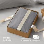 Bedsure Duvet Cover Queen Size - Only Includes 1 Duvet Cover (90"x90"), Hotel Luxury Soft Double Brushed All Season Bedding for Kids & Adults, Zipper Closure, Grey (No Comforter, No Pillow Shams)
