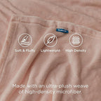 Bedsure GentleSoft Fleece Blankets King Size Dusty Pink - Bed Blanket Soft Lightweight Plush Cozy Fuzzy Luxury Microfiber, 108x90 inches