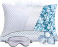 Premium Adjustable Shredded Memory Foam Pillow - Suitable for Side, Back, and Stomach Sleepers, with Cooling Fiber Machine Washable Cover (King (U.S. Standard)-2PCS)