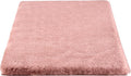 Home-Complete Faux Fur Bath Mat – 21x34-Inch Nonslip Jacquard Faux Fur Washable Rug for Bathroom or Kitchen, Mauve