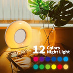 DailyBody Sound Machine White Noise Machine with 30 Soothing Sounds 12 Colors Night Light 36 Levels Volume 5 Timers & Memory Function Effectively Blocks Noise Ideal Sleep Machine for Baby Kids Adults
