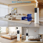 Humidifiers Large Room Bedroom with 7 Colors Light,Honovos 8L 2.1Gal Quiet Ultrasonic Cool Mist Topfill Humidifier with 360° Nozzle 3 Speed Humidistat Essential Oil Tray for Baby Home Plant Yoga Sleep
