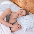 Love Attitude Firm Pillows Standard Size for Bed Shredded Memory Foam Pillows Adjustable, Cooling Pillow Soft and Supportive for Side Back Stomach Sleepers