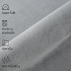 Softlife Washable Runner Rug for Bedroom Living Room Rug, 2x6 Grey Soft Fluffy Hallway Runner Rug, Non-Slip Indoor Carpet for Kitchen Laundary Room Decor Entryway Bathroom