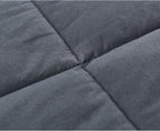 TONGDADA Weighted Blanket (Dark Grey, 90''x108'' 50lb)