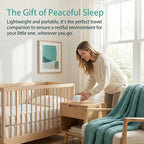 Portable Sound Machine for Baby Sleep, 26 White Noise Sound Machine, 9 Color, Timer & Memory Function White Noise Sound Machine for Baby Adults, Office, Privacy Hotel (Mini)
