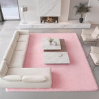 Shag Pink Rug 9x12 Area Rugs for Bedroom Living Room - Non Slip Ultra Soft Large Fluffy Fuzzy Shag Plush Shaggy Furry Rug for Dorm Kids Room Nursery Playroom, Home Office Big Modern Carpet