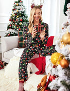 Ekouaer Women Satin Silk Pajamas Classic Long Sleeve Button Down Pjs Set Soft Loungewear