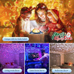 Galaxy Projector for Bedroom, White Noises & Bluetooth Night Light Projector,360° Full Coverage Ceiling Projector Galaxy Light Projector,Remote Timer Night Sky Projector Ocean Light Projector