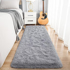 Noahas Grey Runner Rug for Hallway,2'x6' Long Area Rugs for Bedroom Living Room,Non Slip Thick Shag Floor Carpet for Entryway Kitchen Dorm Nursery Bedside Kids Room