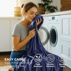 Satin Sheets California King [4-Piece, Midnight Blue] Hotel Luxury Silky Bed Sheets - Soft Microfiber Sheet Set, Wrinkle, Fade, Stain Resistant - Deep Pocket Fitted Sheet, Flat Sheet, Pillow Cases