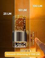 L LOHAS LED Night Light,Dimmable Night Lights Plug into Wall, 2 Pack Acrylic Nightlights with 0-100 LM Adjustable Brightness, Amber Plug in Night Light with Dusk to Dawn Sensor, for Bathroom Hallway