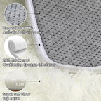 ONASAR Cream White 6x9 Area Rugs for Living Room Bedroom, Large Fluffy Bedside Throw Rug, Soft Plush Shaggy Fuzzy Floor Carpet for Nursery Kids Girls Boys Teen Dorm Home Decor Aesthetic