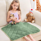 yescool Weighted Lap Blanket 2 lb, Weighted Lap Pad 20 * 30in Small Weighted Blanket, Moss Green