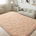 ISEAU Fluffy Rug Carpets Soft Shaggy Area Rugs Indoor Floor Mats for Kids Room Fuzzy Carpet Comfy Cute Nursery Mat Bedside Rug for Boys Girls Bedroom Living Room Home Decor, 5ft x 8ft,Camel