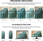 NEWCOSPLAY Super Soft Queen Blanket Mint Green Premium Silky Flannel Fleece 3D Checkered Lightweight Bed Blanket All Season Use (Mint Green Checkered, Queen(90"x90"))