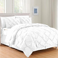 Elegant Comfort Luxury Best, Softest, Coziest 6-Piece Bed-in-a-Bag Comforter Set on Amazon Silky Soft Complete Set Includes Bed Sheet Set with Double Sided Storage Pockets, Twin/Twin XL, White