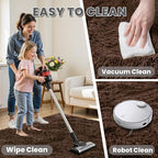 4x6 Area Rugs for Living Room Rug: Soft Fluffy Shag Brown Rugs for Bedroom, Non-Slip Large Fuzzy Plush Rug Indoor Floor Carpet for Nursery Kids Boys Girls Room, Dorms, Playroom, Modern Home Decor