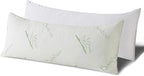 HOXXME Body Pillow for Adults Shredded Memory Foam Long Full Body Pillow for Sleeping with Breathable Cover Firm Hug Large Pillows for Side/Back Sleepers 20x54